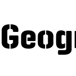 Geogrotesque Stencil B