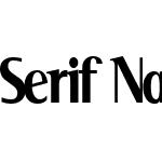 Serif Narrow