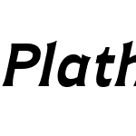 PlathornW01-ExtBoldItalic