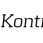 Kontrapunkt Light Italic