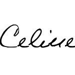 Celine Dion Handwriting