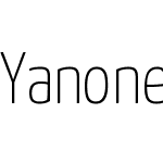 Yanone Kaffeesatz Thin