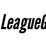 League Gothic Italic