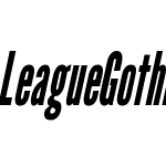 League Gothic Condensed Italic