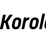 Korolev Bold Italic