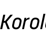 Korolev Medium Italic