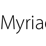 Myriad Pro Light