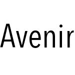 AvenirNext LT Pro Cn