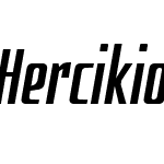 HercikioW05-BoldItalic