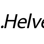 .Helvetica Neue Interface