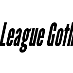 League Gothic Condensed Italic