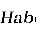 HaboroW01-ExtMediumItalic