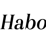 HaboroW03-CondMediumItalic