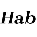 HaboroW03-ExtExBoldItalic