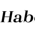 HaboroW03-ExtBoldItalic