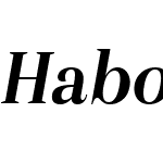 HaboroW03-CondBoldItalic