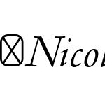 NicolasJensonSGOTStd-Italic