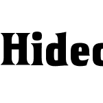 HideoutW05-CondensedBlack