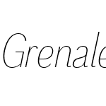 GrenaleW01-CondThinItalic