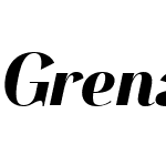 GrenaleW05-CondBlackItalic