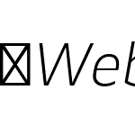 Webnar-LightItalic