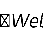 Webnar-RegularItalic
