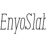 Enyo Slab Light Italic