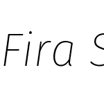 FiraSans-UltraLightItalic