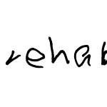 rehabilitation font