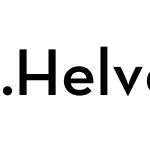 .Helvetica Neue Interface