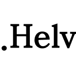 .Helvetica Neue Interface