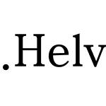 .Helvetica Neue Interface