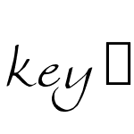 key