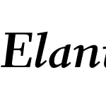 ElanteW01-BoldItalic