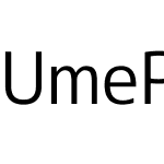 UmePlus P Gothic