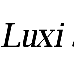 Luxi Serif