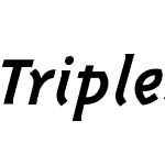 TriplexItalicBold