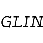 GlinyHandW01-Slab100Italic