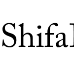 Shifa Italic Unicode