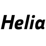 Helia Bold Italic