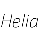 Helia Thin Italic