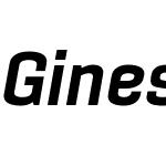 GinesoW01-ExtBoldItalic