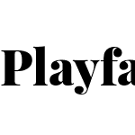 Playfair Display Black