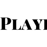 Playfair Display SC Black