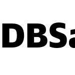 DB Sans Alternate Black