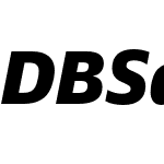 DB Sans Alternate Black