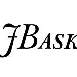 J Baskerville Caps