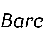 BarcisW01-ExtMediumItalic