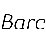 BarcisW01-ExtRegularItalic