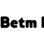BetmRoundedW01-ExtraBlack